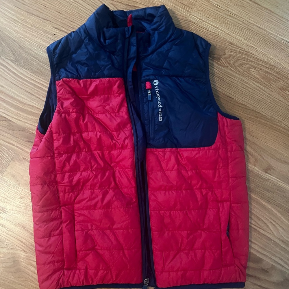 Vineyard Vines Red and Navy Vest